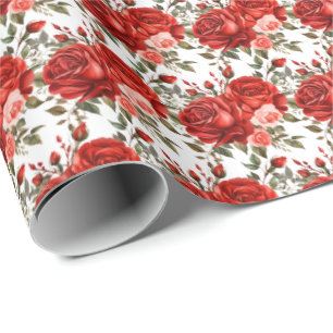 Red Roses Wrapping Paper