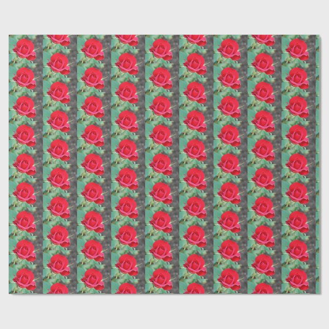 Red Roses Wrapping Paper (Flat)
