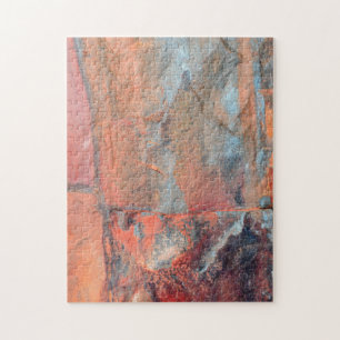 Red Rough Rock Hard Jigsaw Puzzle