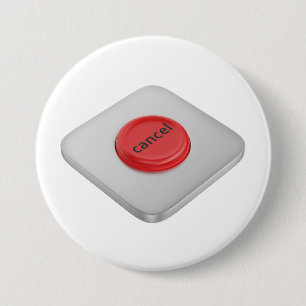 Red round cancel button