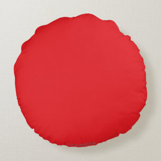 Red round cushion
