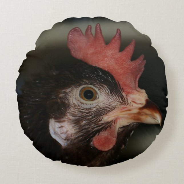 Red Round Cushion (Front)