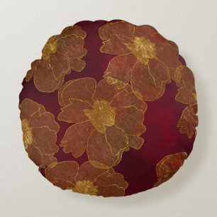 Red Round Cushion