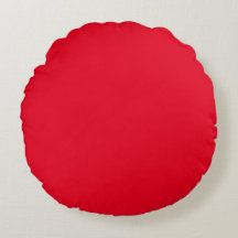 Red Round Throw Pillow (16")
