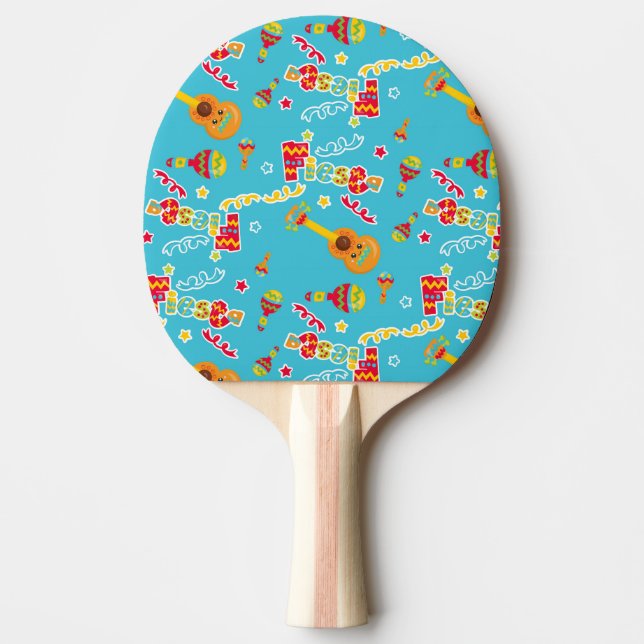 Red Rubber Back Ping Pong Paddle (Front)
