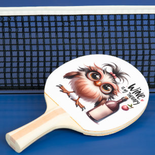 Red Rubber Back Ping Pong Paddle