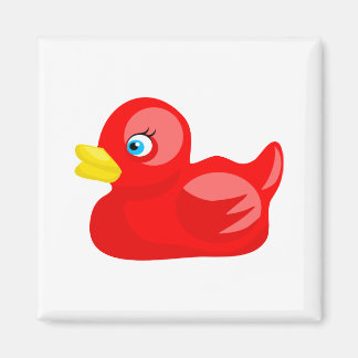 Red Rubber Duck Magnet