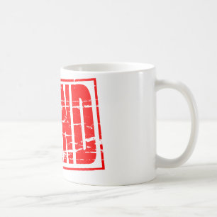 Red rubber stamp effect Pfand Coffee Mug
