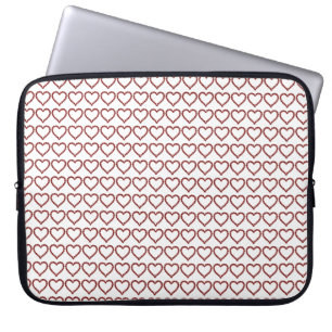 Red Ruby Gemstone Heart Laptop Sleeve