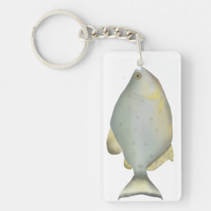 Red Ruby Piranha Key Ring