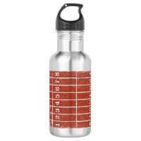 Red Running Track Distressed Style Water Bottle