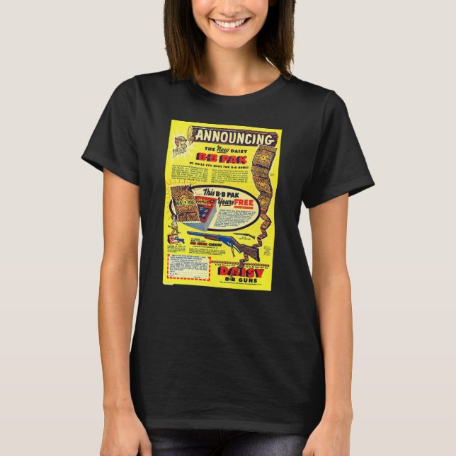 Red Ryder BB Gun 50's Comic Book BB Sale T-Shirt (Front)