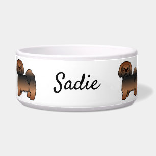 Red Sable Lhasa Apso Cartoon Dog & Name