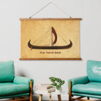 Red Sail Viking Ship