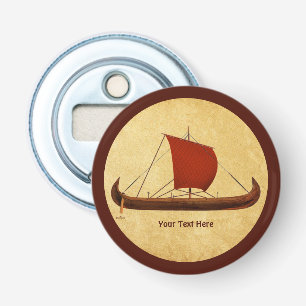 Red Sail Viking Ship II Bottle Opener