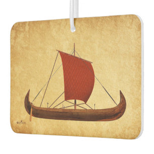 Red Sail Viking Ship II Car Air Freshener