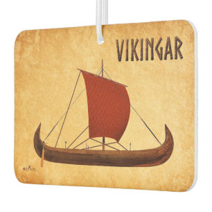 Red Sail Viking Ship II Car Air Freshener