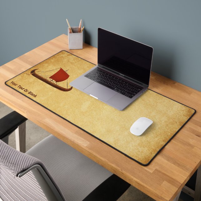 Red Sail Viking Ship II Desk Mat (Office 2)
