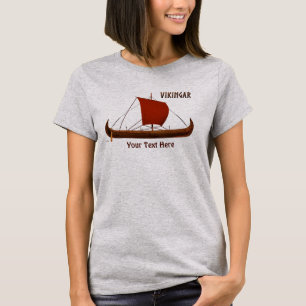 Red Sail Viking Ship II T-Shirt