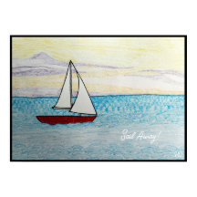Red Sailboat- Sail Away!