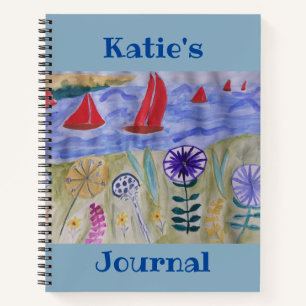 Red Sails & Flowers Notebook