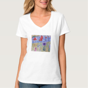 Red Sails & Flowers T-Shirt