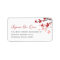 Red Sakura Cherry Blossoms Asian Wedding Address