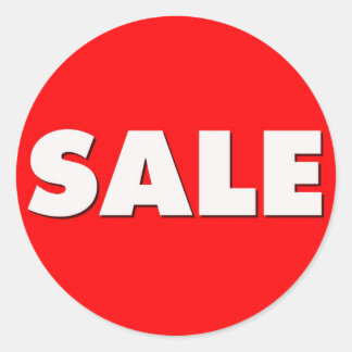 Red Sale Stickers