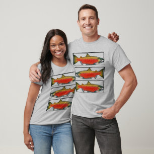 Red Salmon Trio T-Shirt