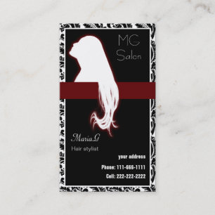 Red Salon businesscards and appointment Card