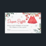 Red Santa Christmas Festive Baby Diaper Raffle Enclosure Card<br><div class="desc">Make your baby shower even more delightful with our Santa Baby Shower Diaper Raffle Card Printable. Adorned with adorable baby motifs, this customisable card adds a touch of sweetness to your event. Encourage guests to participate in the fun while adding a practical touch to your celebration. Simply personalise the diaper...</div>