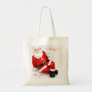 Red Santa Claus Tote Bag
