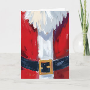 Red Santa Suit Christmas Card