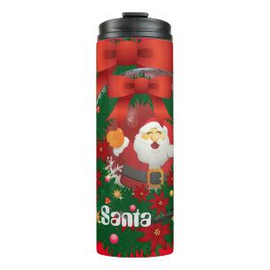 (Red) Santa's Thank You Gift Thermal Tumbler
