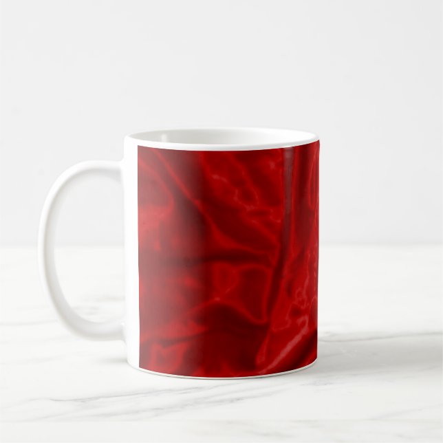Red Satin-Coffee Mug (Left)