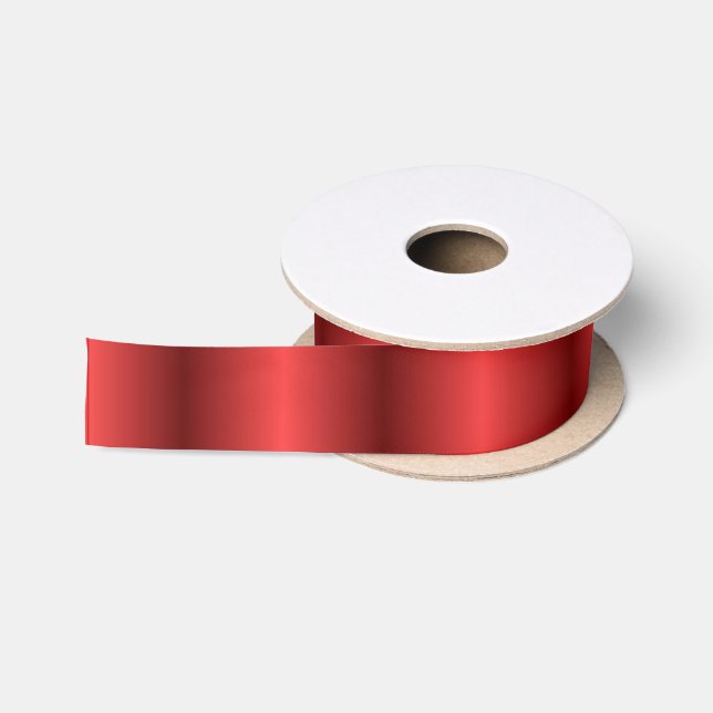 Red satin ribbon (Spool)