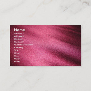Red Satin Silk Business Card