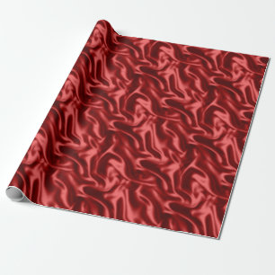 Red Satin Style Wrapping Paper