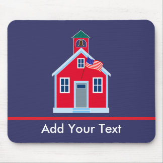 Red School House Mouse Mat