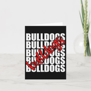 Red School Sports Fan Team Spirit  Card