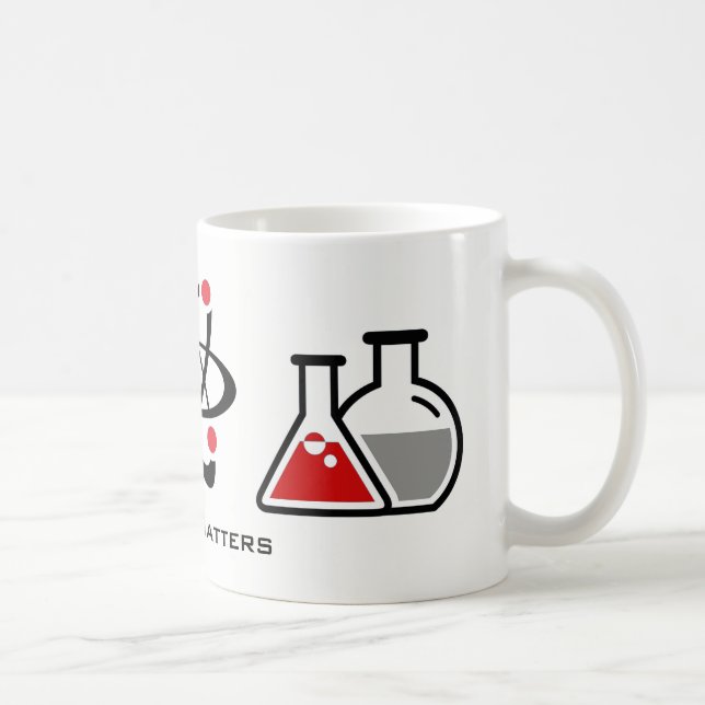 Red Science Matters Design Mug (Right)