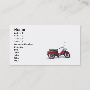 Red Scooter Business Card