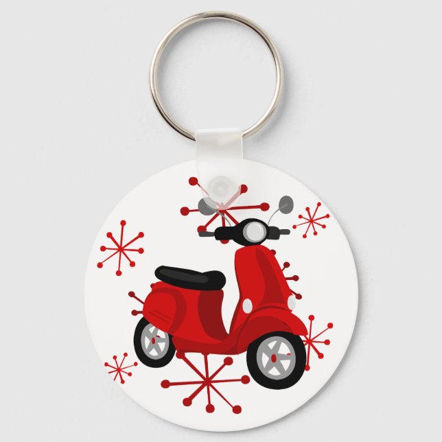 Red Scooter Key Ring (Front)