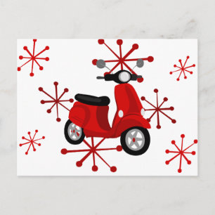 Red Scooter Postcard