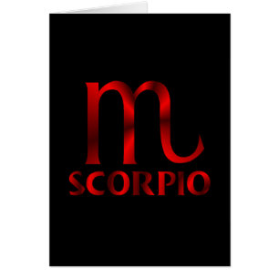 Red Scorpio Horoscope Symbol