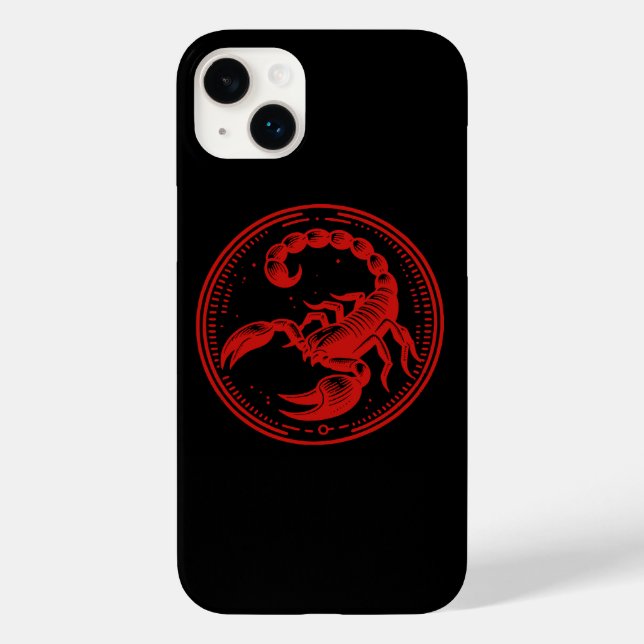 Red Scorpion Astrology Zodiac Sign Scorpio Case-Mate iPhone Case (Back)