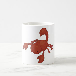 Red Scorpion Illustration Coffee Mug