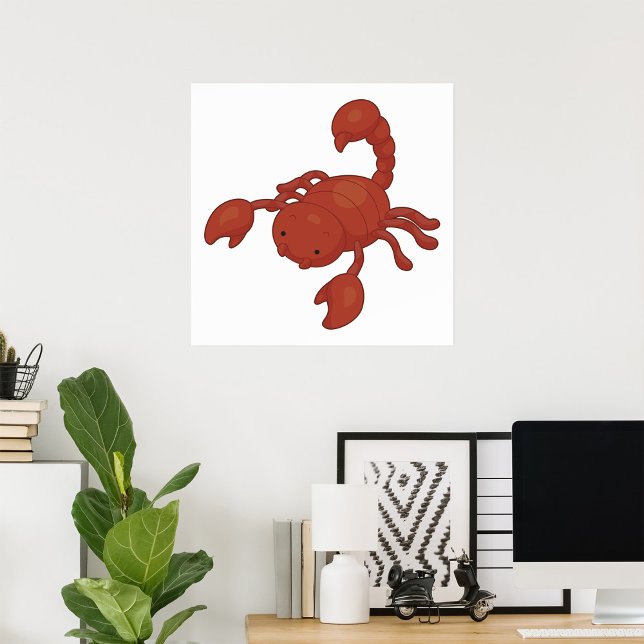 Red Scorpion Illustration Poster (Creator Uploaded)