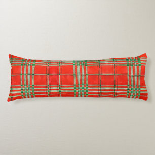 RED SCOTT TARTAN Body Pillow