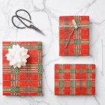 RED SCOTT TARTAN Flat Sheet Wrapping Paper<br><div class="desc">The design on this RED SCOTT TARTAN wrapping paper is my original watercolor painting inspired by the Red Scott clan tartan, digitally multiplied. There are 3 flat sheets. The size of the design is different on each sheet, going from small, to medium, to large, so you can use whichever one...</div>